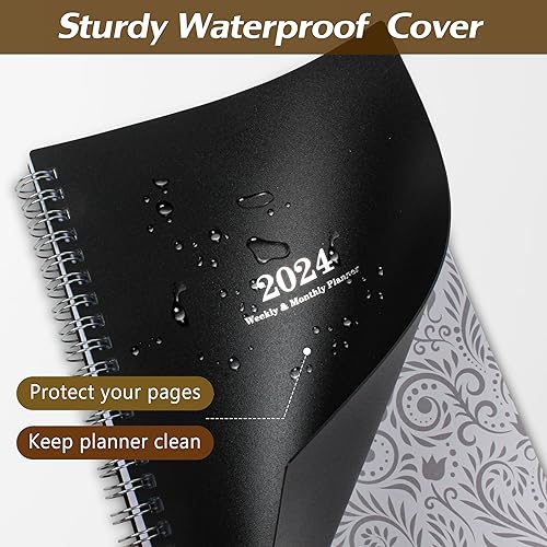 Miniatura 2 de Agenda de enero de 2024 a diciembre de 2024, planificador académico semanal y mensual para profesores, 5.7 x 8.3 pulgadas, calendario de 12 meses,