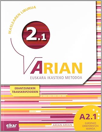 Arian A2.1 Ikaslearen liburua (+CD audioa) Libros,Lengua, lingüística y redacción,Aprendizaje y enseñanza de idiomas