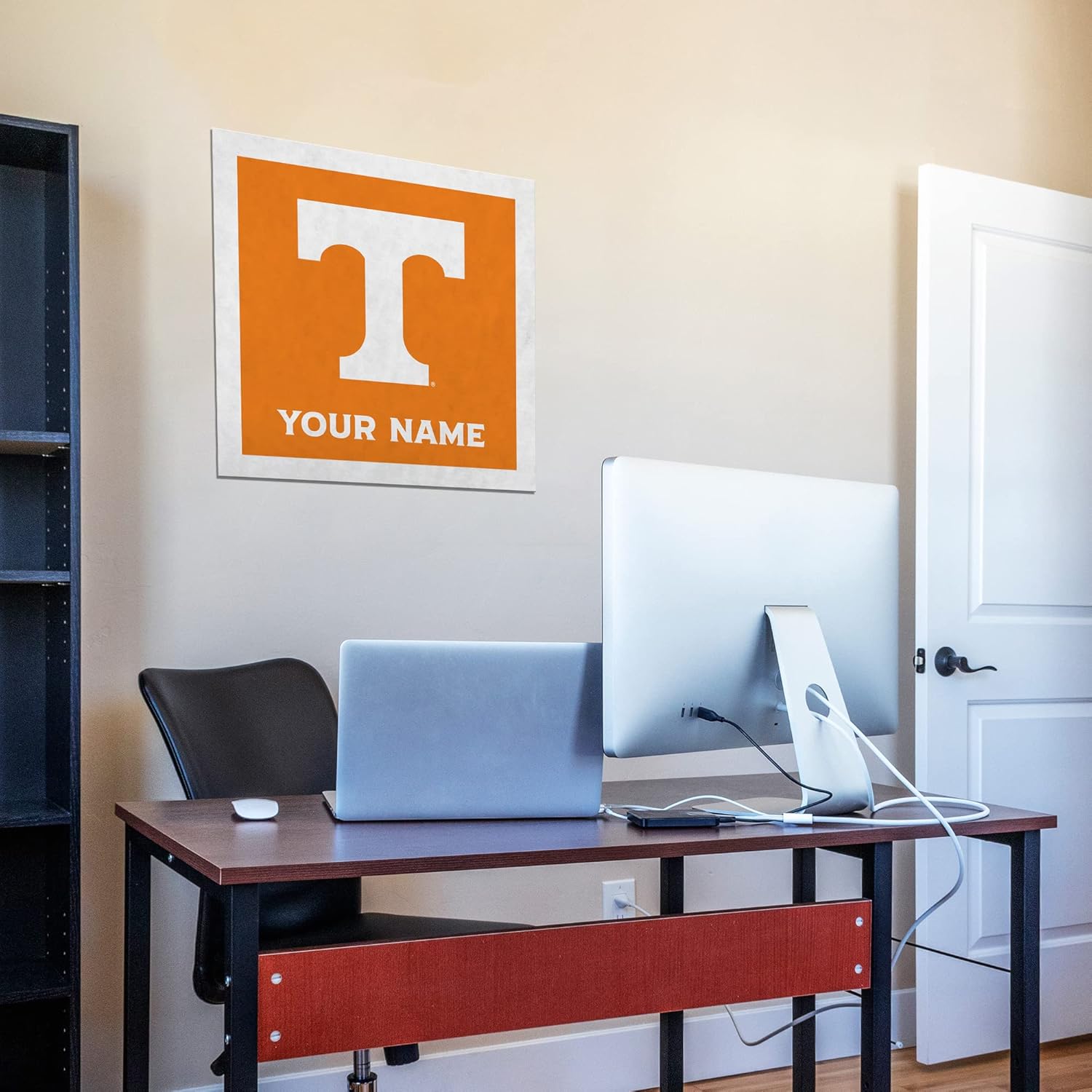 Rico Industries NCAA Tennessee Volunteers Personalized 23" Felt Wall Banner - Sports Decor for Man Cave, Game Room, Office & Bedroom - Long-Lasting, Customizable Wall Decorations - Made in The USA