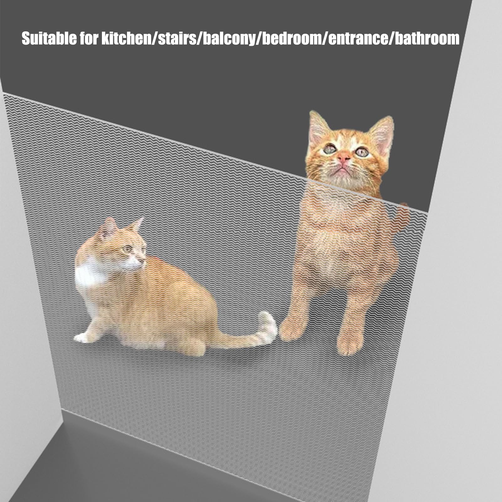 Cancello Retrattile Animali Domestici Schermo Recinzione di Sicurezza da