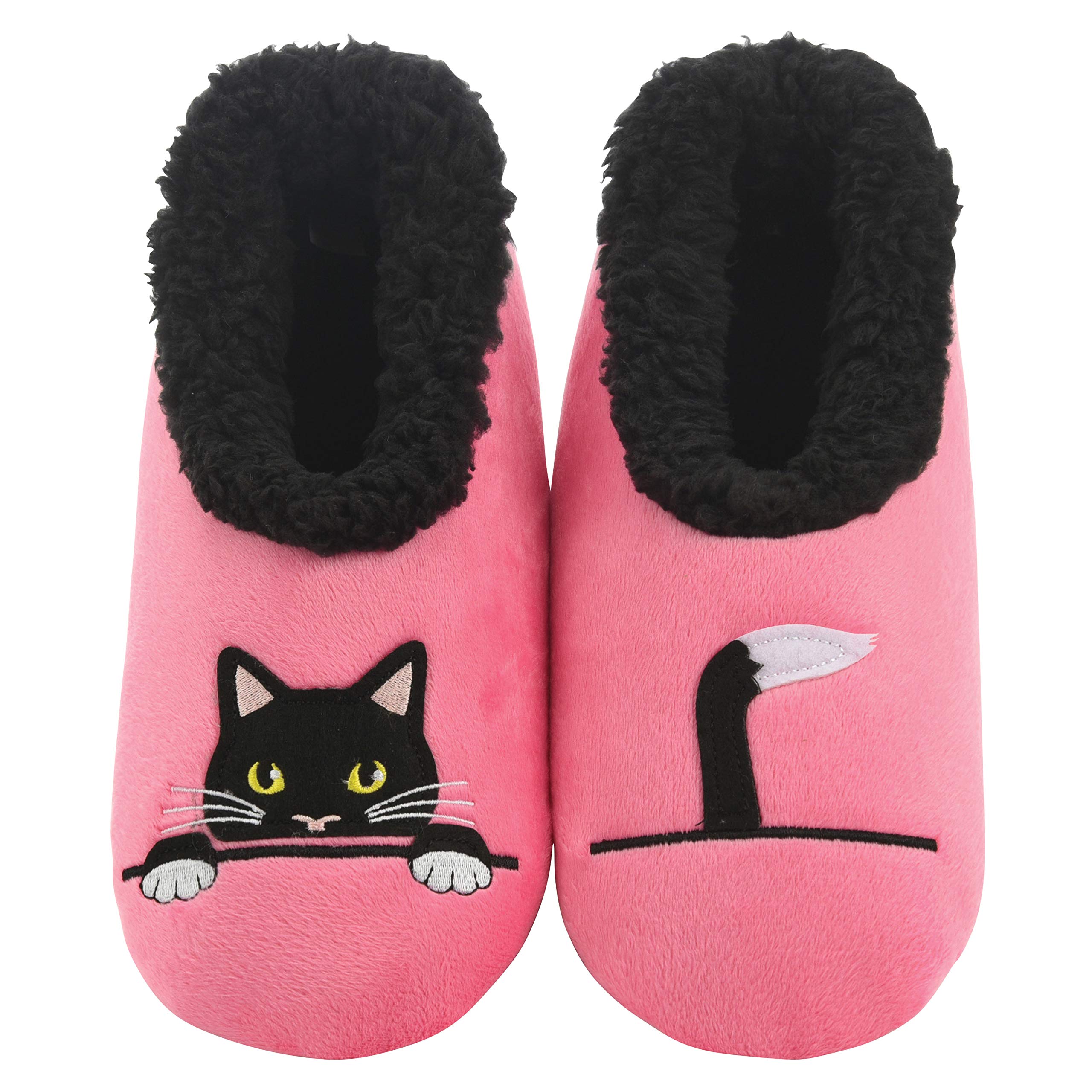 SnooziesPairable Slipper Socks - Non-Slip Fuzzy Cat Slippers for Women