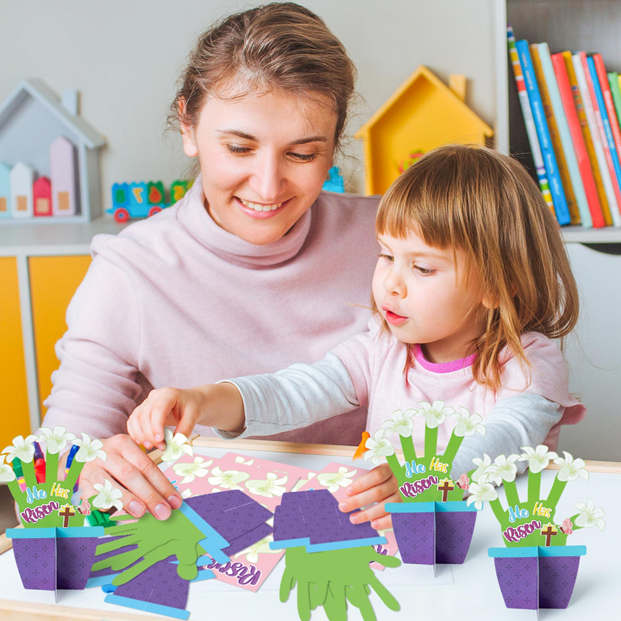 Ostern Bastelset Jesus Kreuz – 36-teilig, DIY Ornamente Für Kirche & Sonntagsschule