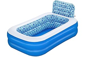 Bestway H2OGO! Waterfall Oasis Inflatable Pool with Sprinkler for Big Kids