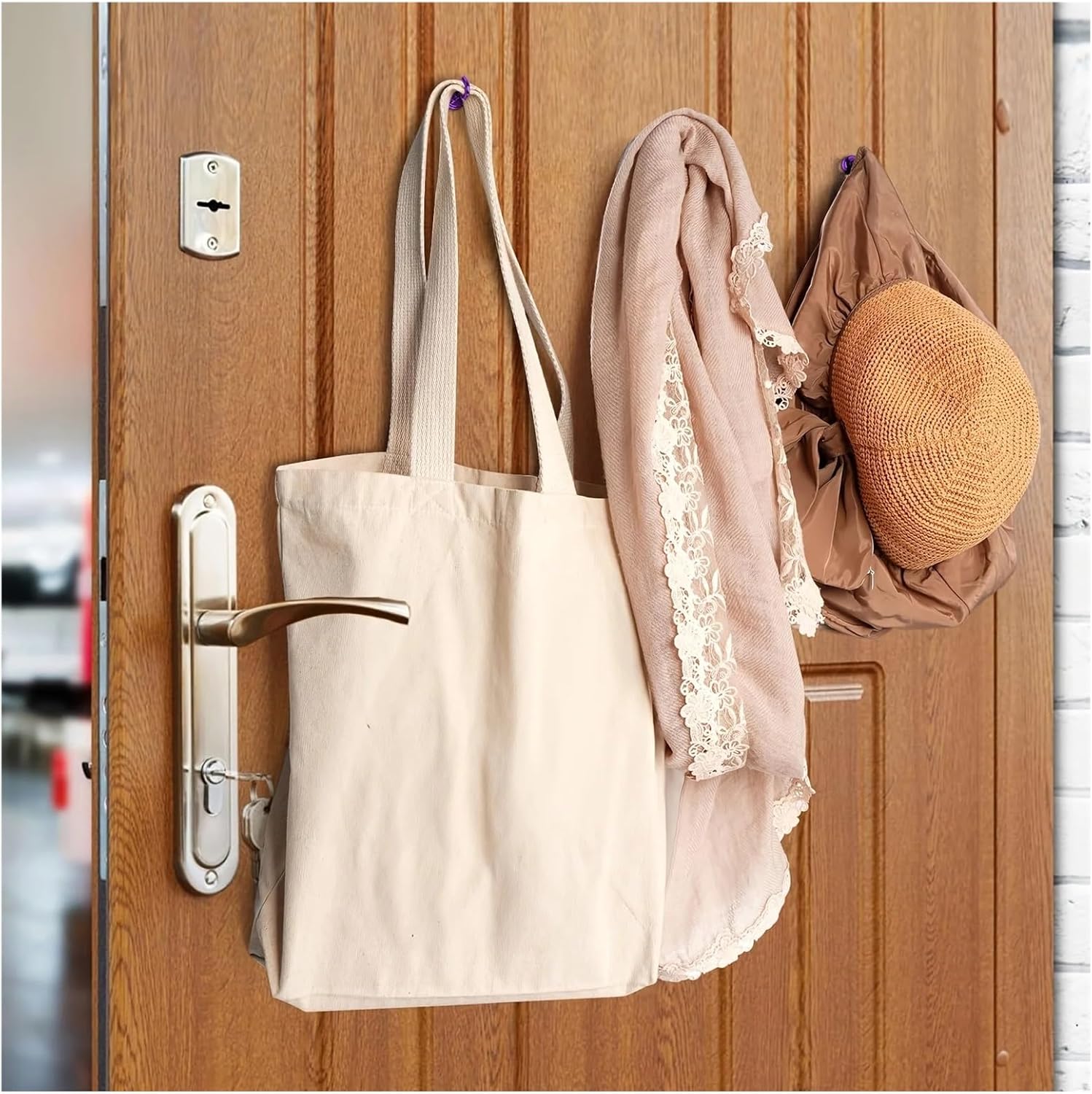 6/9P Magnetic Hooks，Compatible for Cruise Cabins, 25lbs Classroom, Professional-Grade Magnets with Hanging(9P-D16-BK)