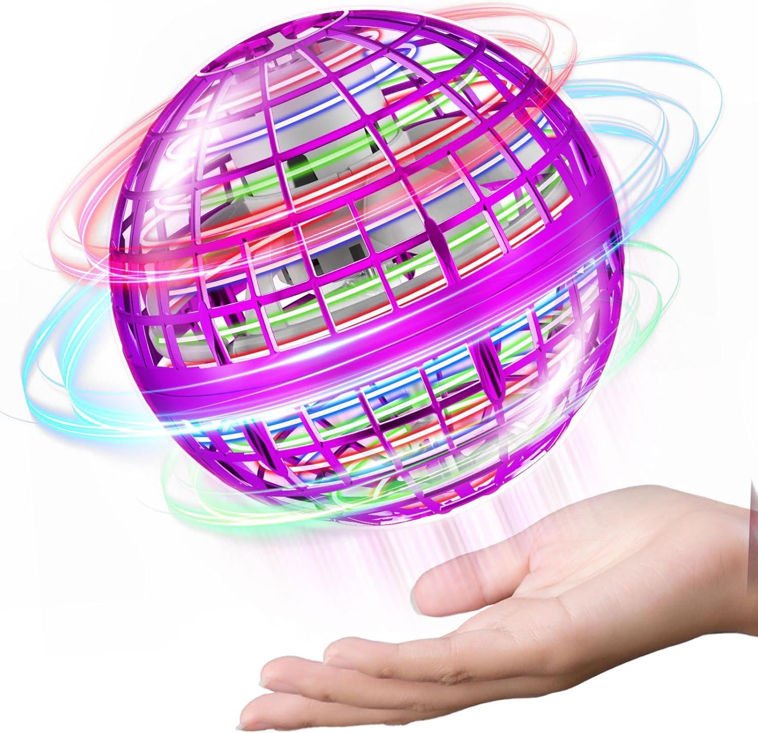 2025 Flying Orb Ball, Boomerang Hover Space Ball Flying Spinner, Orb Drone Orbit, Cool Toys Kids for 6 7 8 9 10+ Year Old Boys Girls Teens, Indoor Outdoor Toys