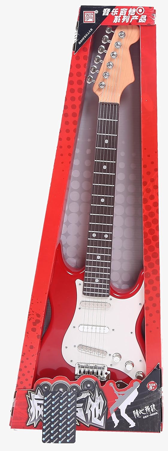 Amazon キッズ用 本格 エレキギター おもちゃ レッド ストラップ 保証書付属 キッズ 子ども 楽器玩具 弦楽器 Univarcブランド メーカー保証書付属 ギター 赤 ギター 弦楽器 おもちゃ