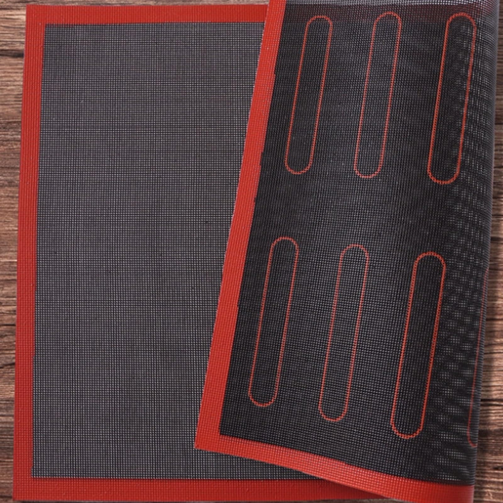 Wiederverwendbar Fiberglas-Silikon-Backmatte, vielseitig einsetzbar, leicht zu reinigen und wiederverwendbar, verformt sich nicht leicht, Silikon-Backmatte Klebt nicht