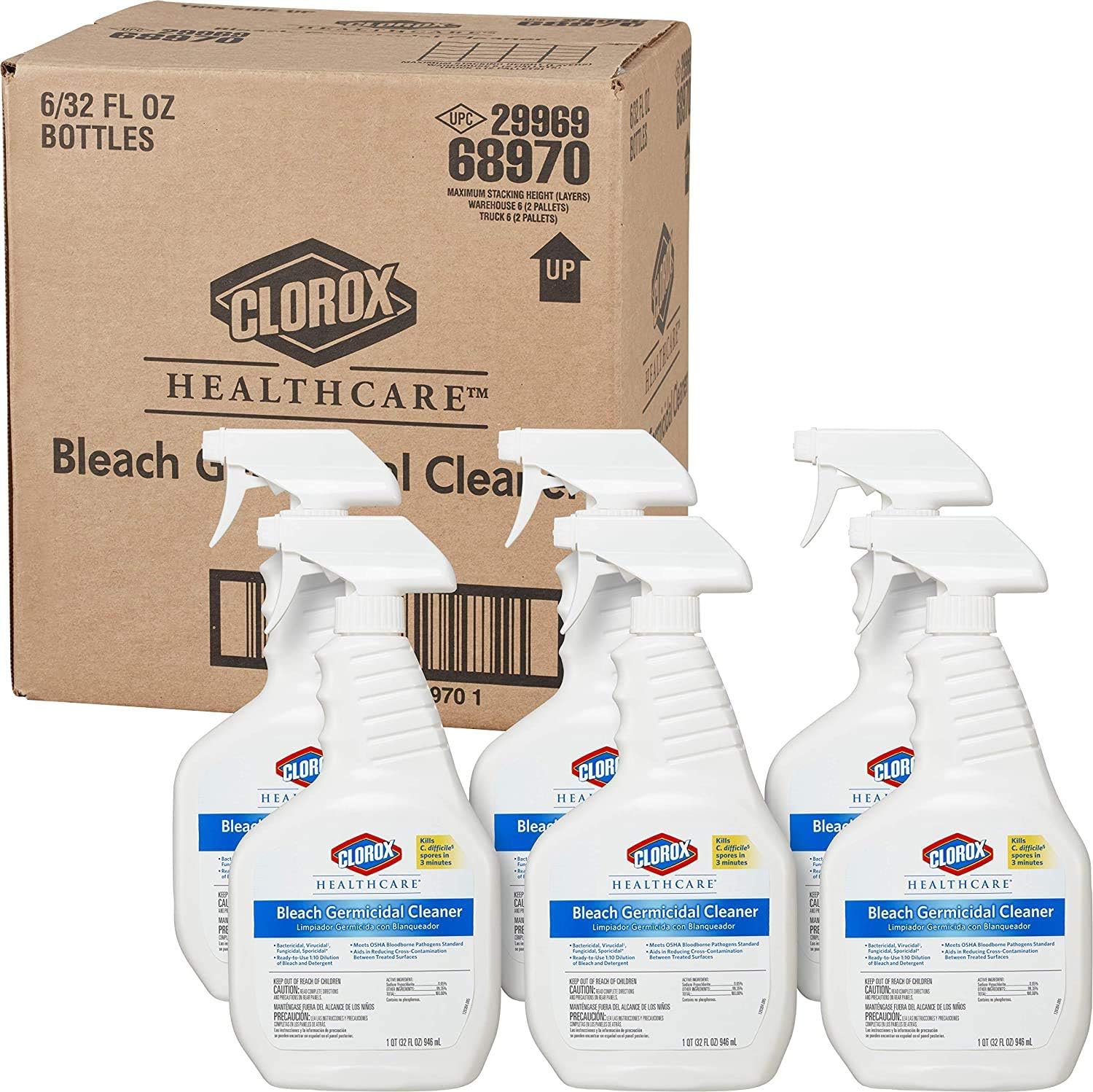 Clorox Healthcare 68970 Bleach Germicidal Cleaner 32oz