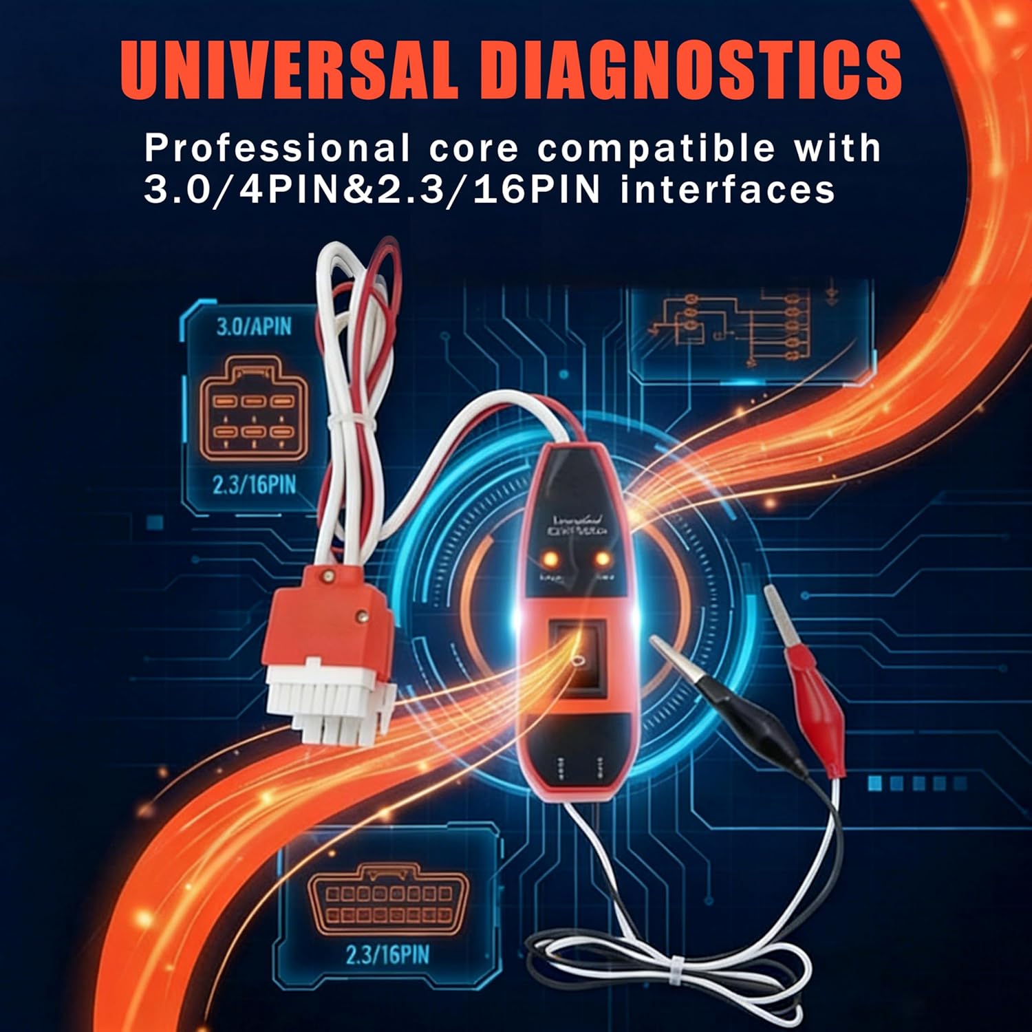 Universal ECM Motor Tester for HVAC, Advanced Diagnostic Tool for Electronically Commutated Motors, Compatible with GE, Emerson, Regal Rexnord, Genteq, York, Carrier, Trane, Lennox
