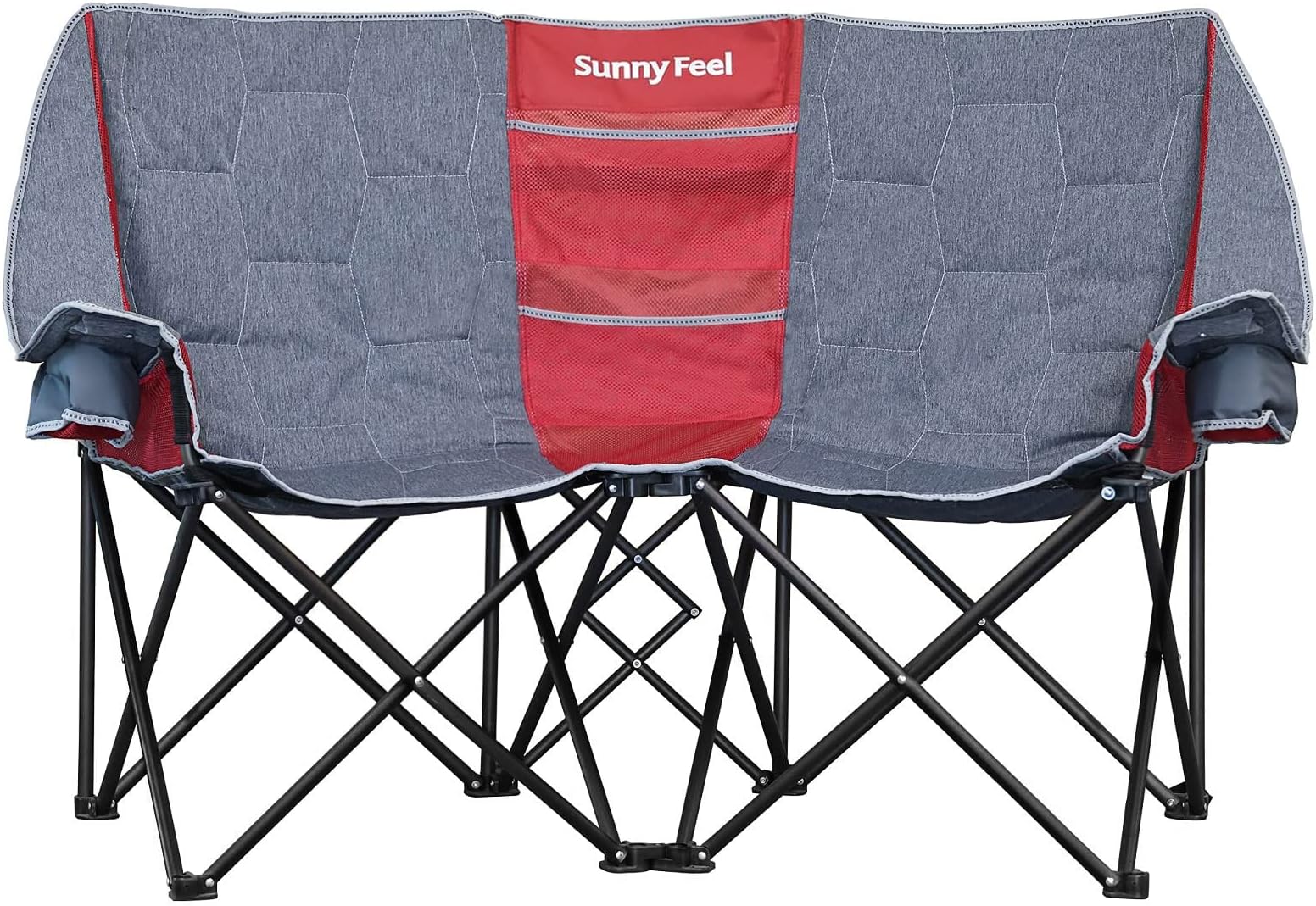 CAMPHILL Camping Chair Set of 3, Outdoor Folding Camping