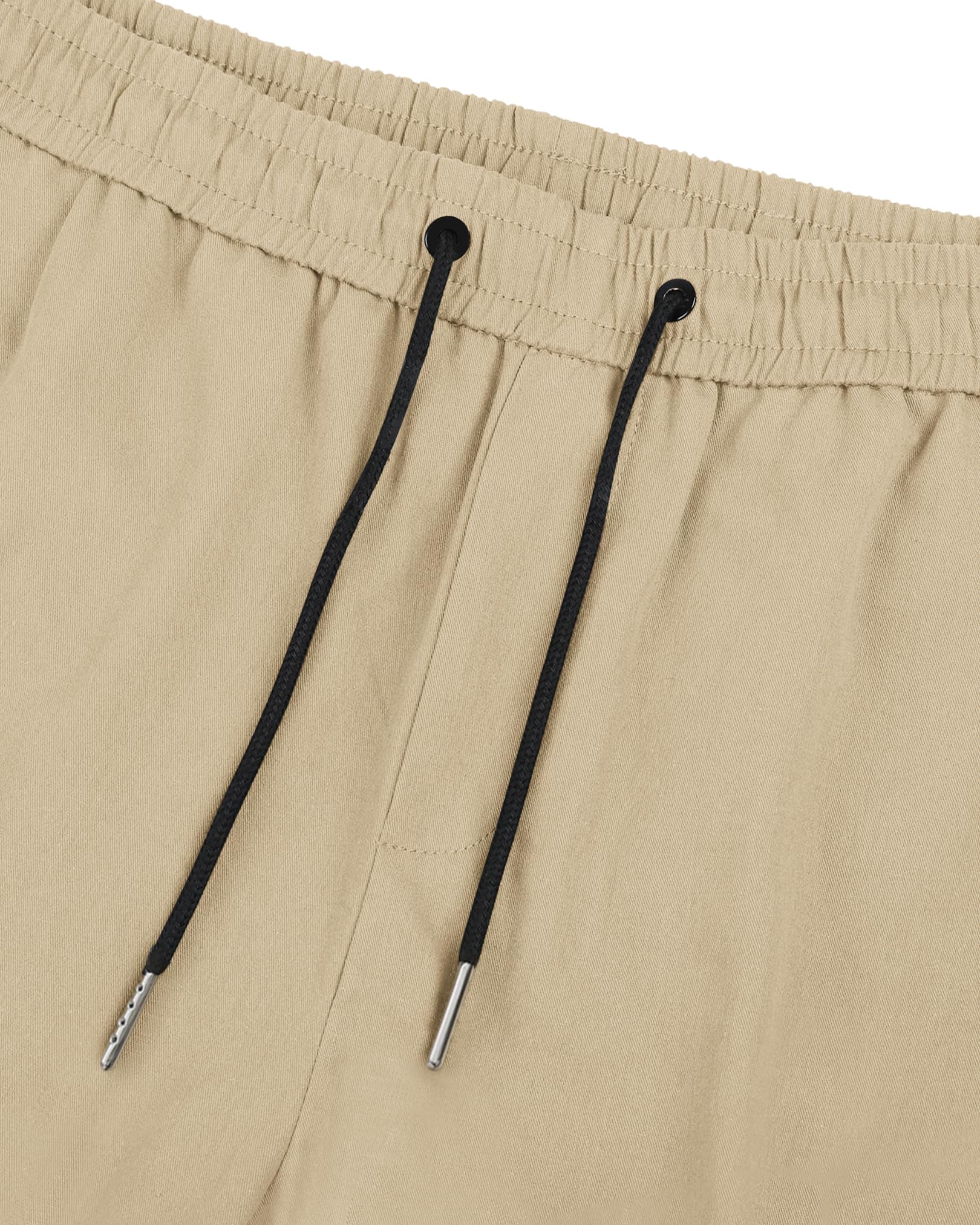 TARAINYA Pantaloni Uomo Cotone Jogging Chino Cargo con Tasche Laterali Coulisse Vita Elastica Casual