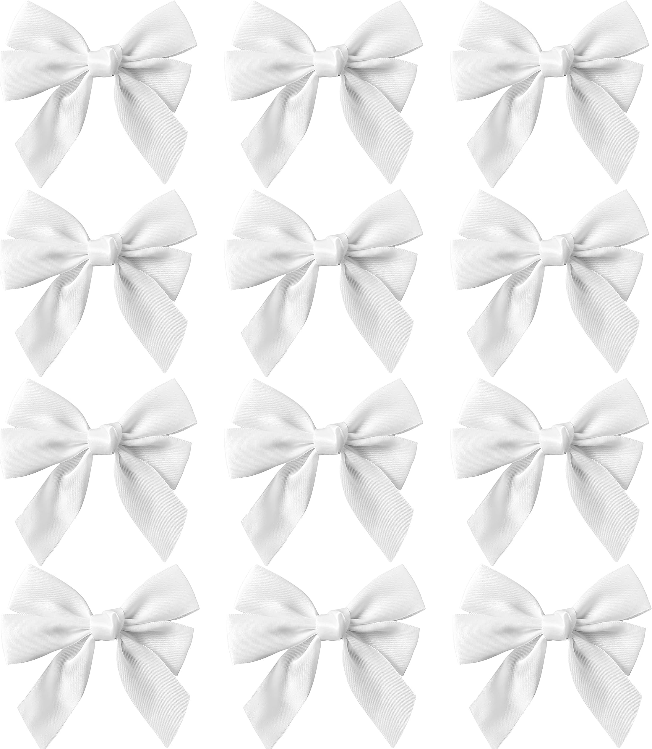 Weihnachtsschleifen Set - 10 Stück Christbaumschmuck In Silber