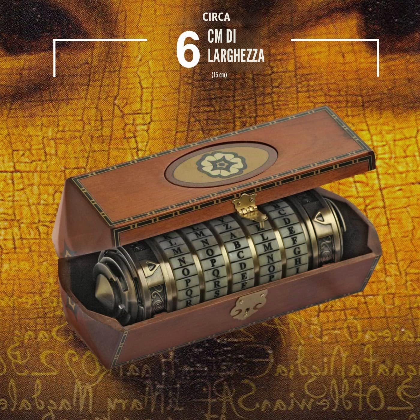 Da Vinci Code - dispositivo Cryptex, scala 1:1, replica (accessori per costume)