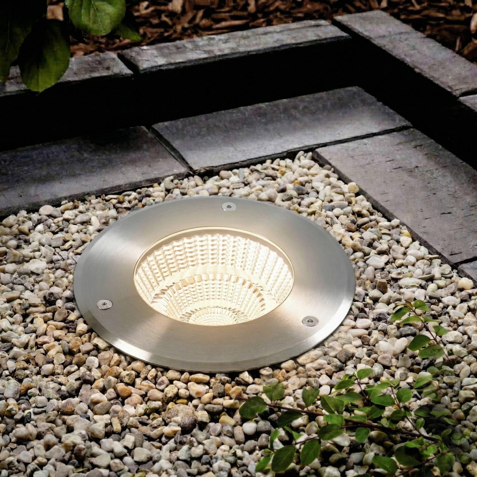 Arcchio LED Bodeneinbauleuchten Thentos (wasserdicht in Alu aus Edelstahl (1 flammig,) - Bodeneinbauleuchte außen