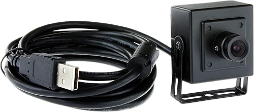 ELP Cámara USB de poca luz de gran angular de 0.083 in para computadora Sistema de video industrial para el hogar 1.3 megapíxeles 960P 0.01lux Mini