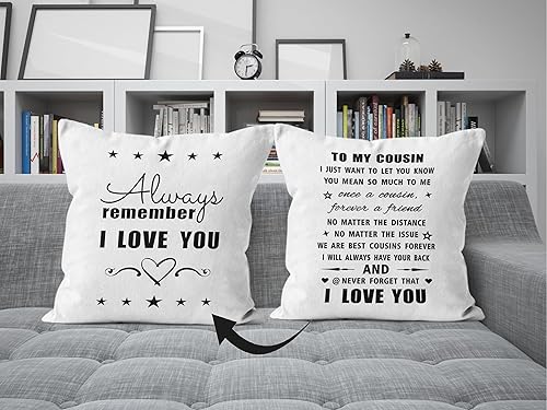 Miniatura 4 de QGFM Fundas de almohada de 18 x 18 pulgadas, decoración de primas para sofá, sofá, regalo de primas para mujeres, fundas de almohada reversibles