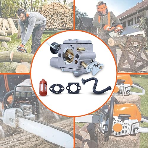 Miniatura 6 de Para Stihl MS261 MS261C MS271 MS271C MS291 MS291C, kit de carburador Ms271, 1141 120 0606, 11176403800, 11416479401