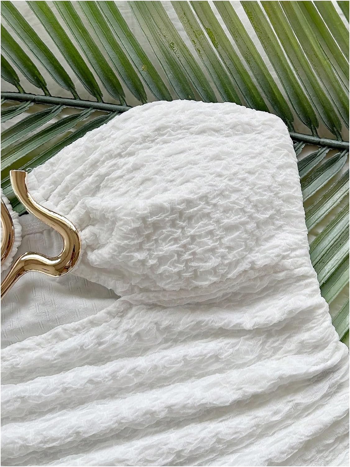 SOLY HUX Women's Summer Tube Tops Strapless Sleeveless Cut Out Ruched Bandeau Y2k Going Out Crop Top Plain White X-Small - Image 4