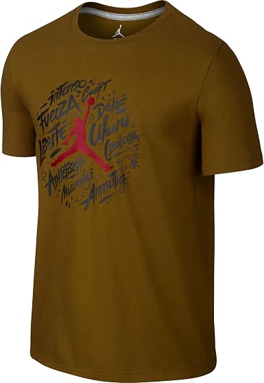 Amazon.com: Air Jordan IX World Wide Mens 'camiseta Camper Verde  Heather/Gym Rojo 687819 – 376 : Ropa, Zapatos y Joyería