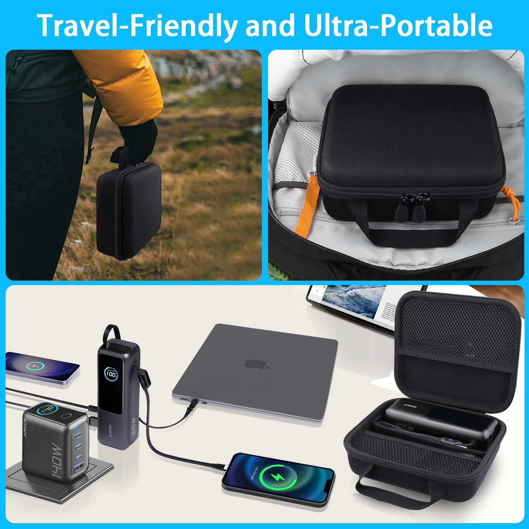 ANER モバイルバッテリー 収納袋 Power Bank 25000mAh Amazon.co.jp: co2CREA 対応 Anker Power Bank(25000mAh, 165W)+Anker