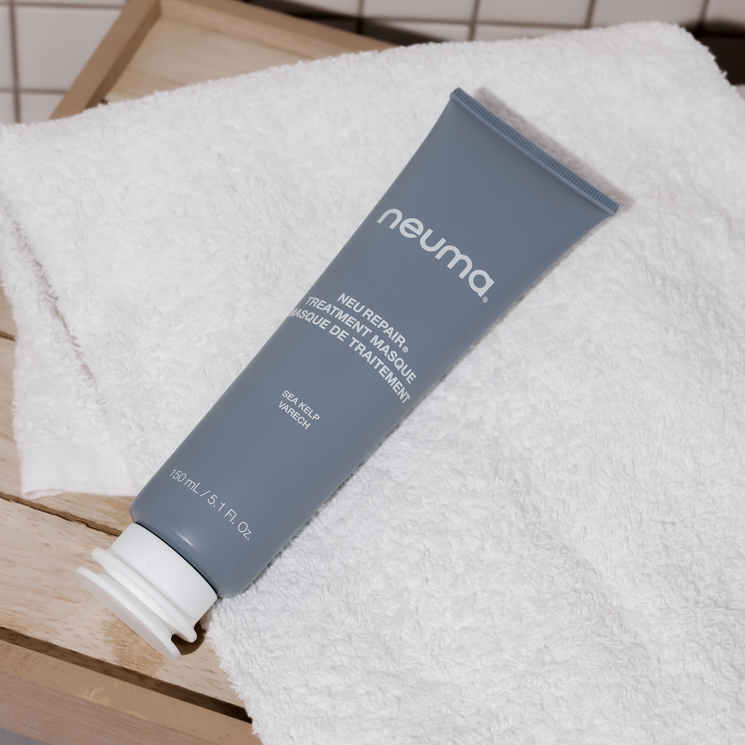 Neuma Neu Repair Treatment Masque, Hair Mask for Damaged Hair– Restores, Strengthens, Softens, Smooths, Nourishes, Revives, Protects, Lemon, Lavender & Fir Needle Scent