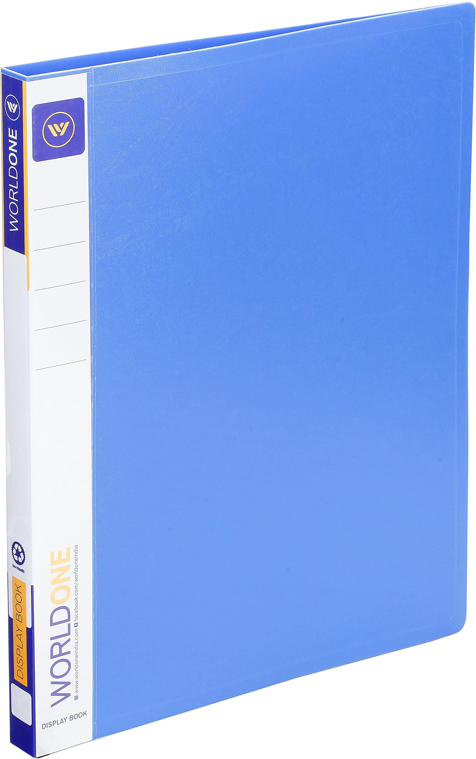 WORLDONE Display Book File Folder with 60 Pockets Plastic File