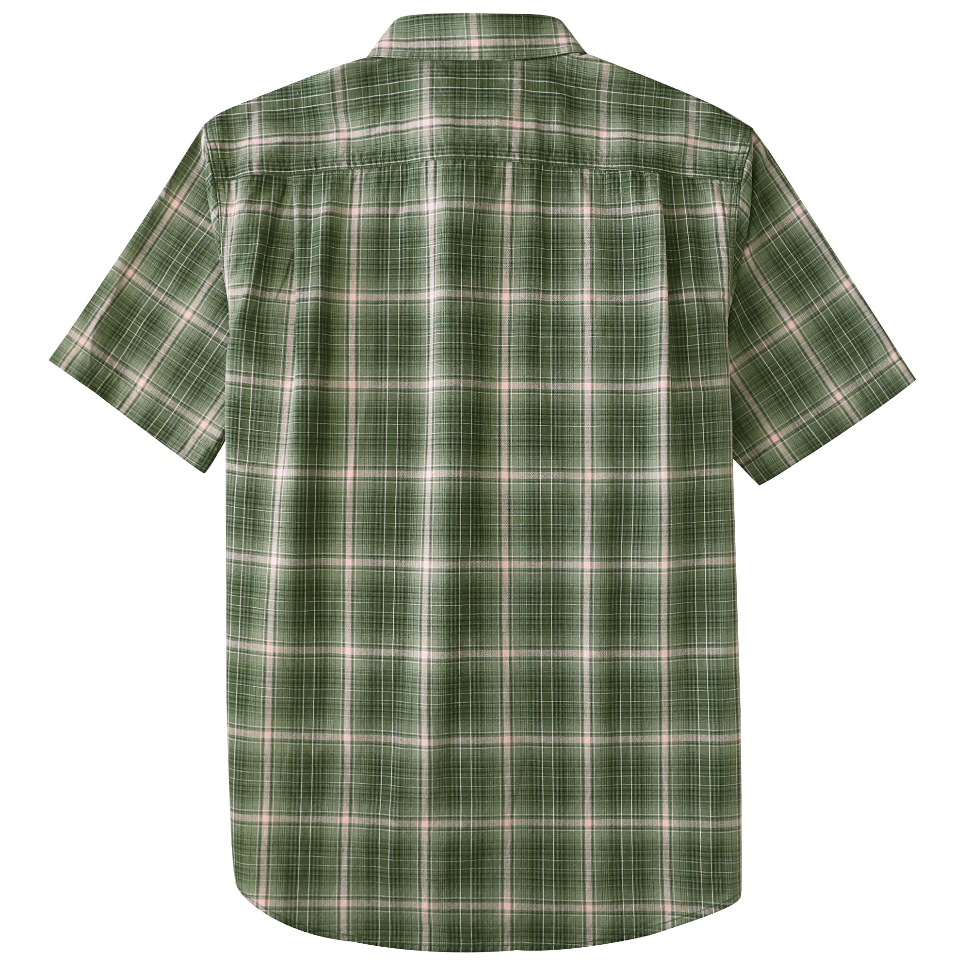 Dubinik® Camicia Uomo Maniche Corte Quadri Casual Lavoro