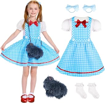 IKALI Girls Book Character Costume Fairytale World Book Day Storybook Character Dress Up Outfit for Kids Toddlers