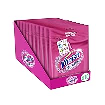 Vanish Polvere Rosa, Smacchiatore per Capi Colorati in polvere, 10 Confezioni da 300 g di Smacchiatore per Bucato, Additivo Lavatrice Multiazione senza Candeggina