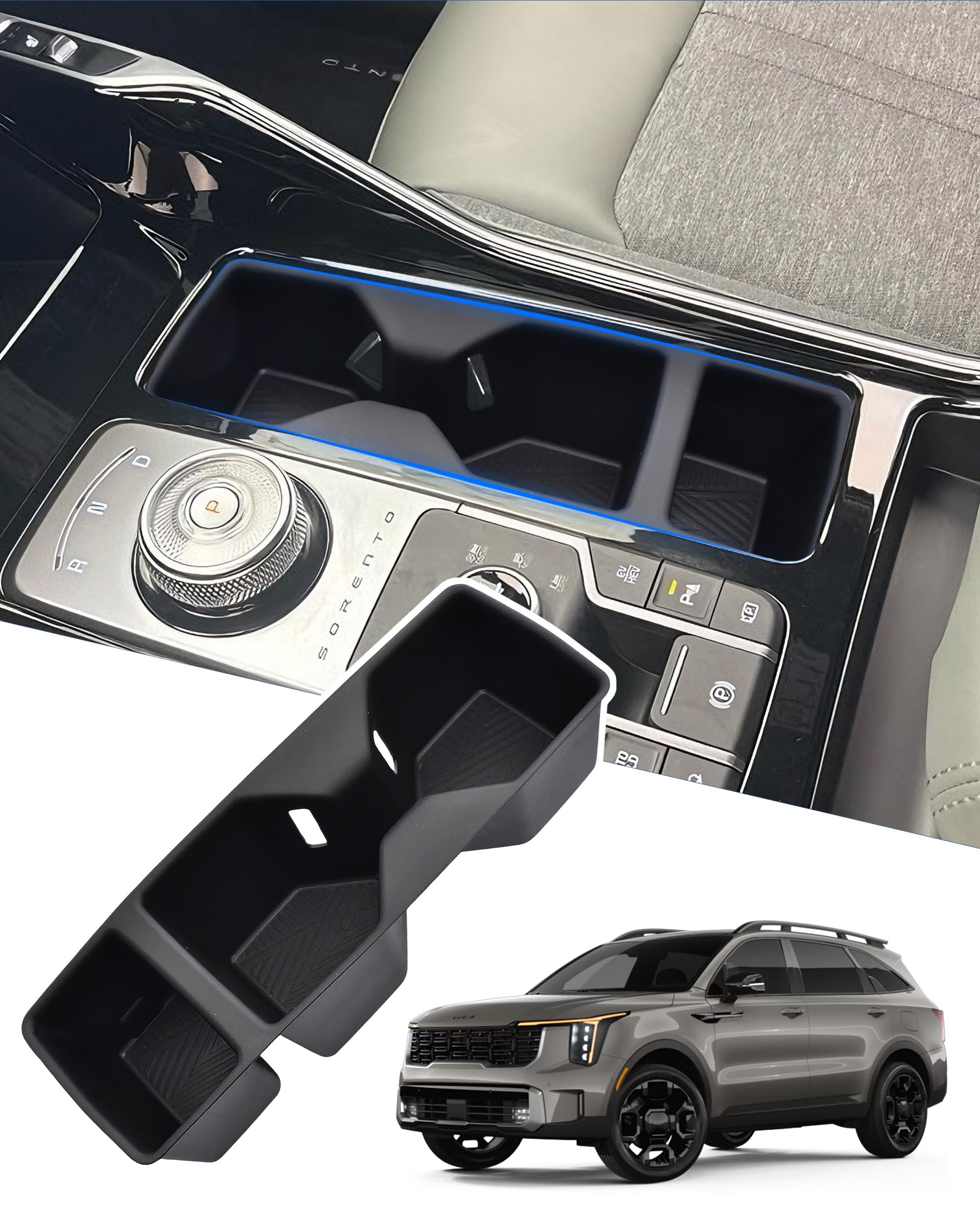 Cup Holder Inserts for 2021-2025 2026 KIA Sorento Accessories