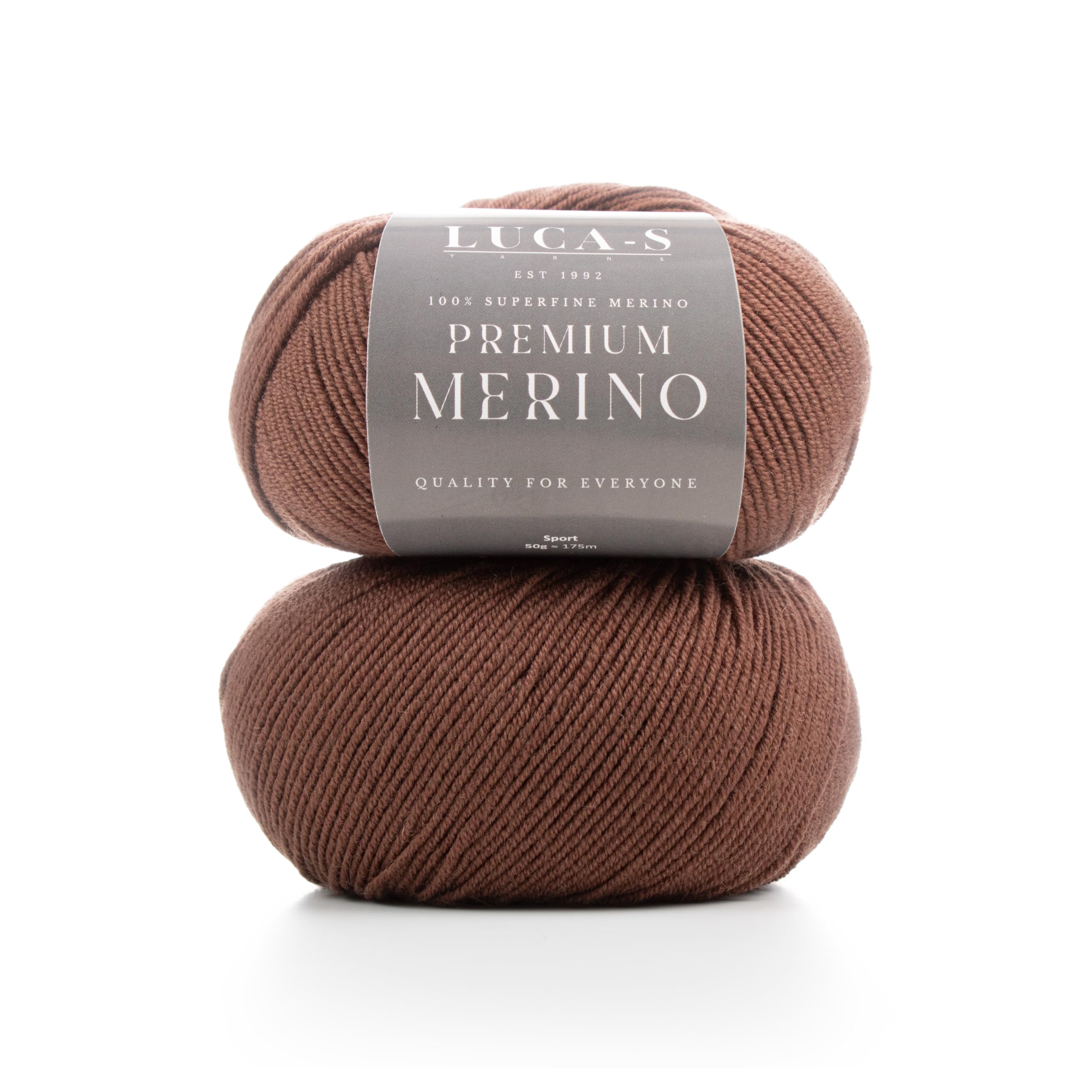 2PCs Premium Merino Yarn 4Ply Wool, Superwash Baby Merino - 100% Pure Extra Fine Merino Knitting Crochet Wools 50G Ball