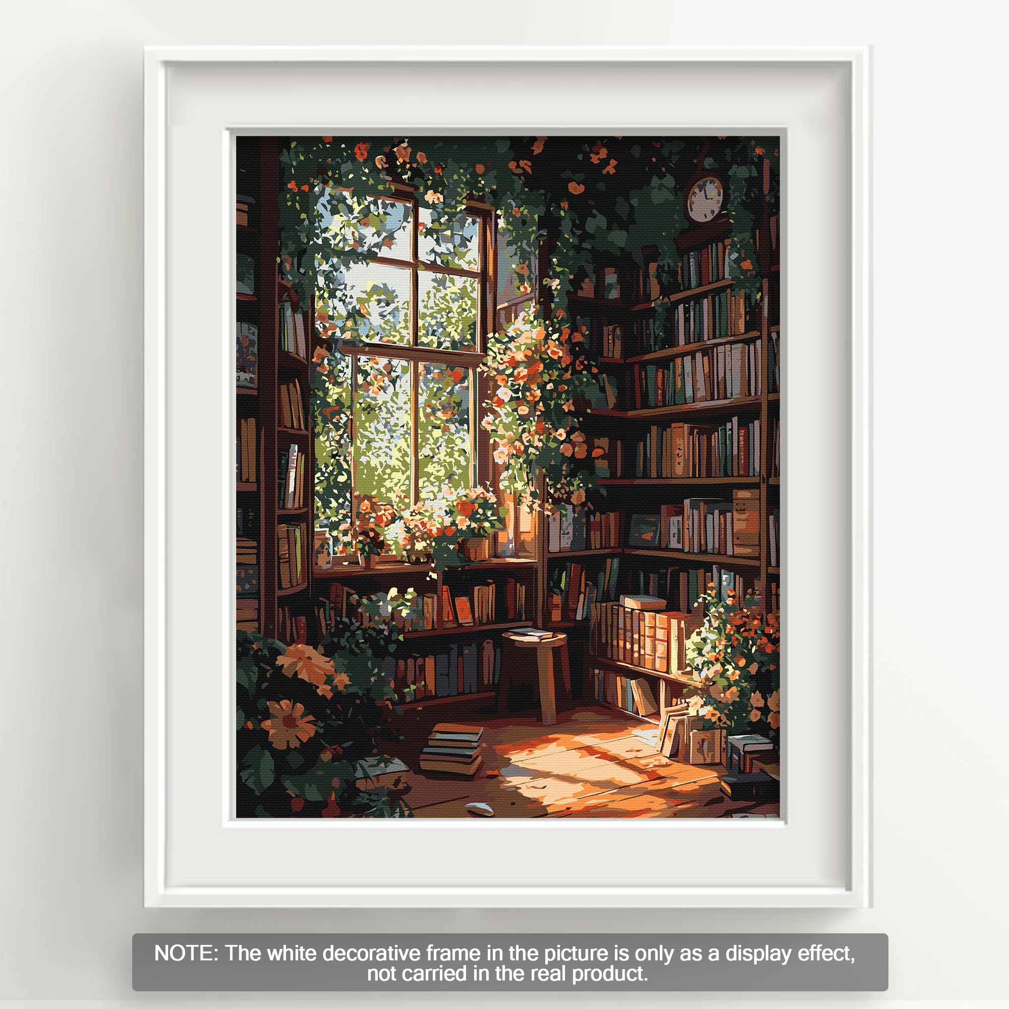 Bougimal Pintura por Números Adultos Paisaje con Pinceles y Pinturas Acrílicas - 40 x 50 cm, Sin marco, Librería 2 — view 2