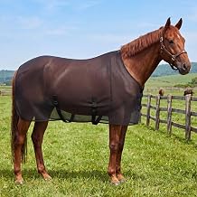 Breathable Mesh Horse Fly Sheet for Summer, Size 72 Black Lightweight Cover