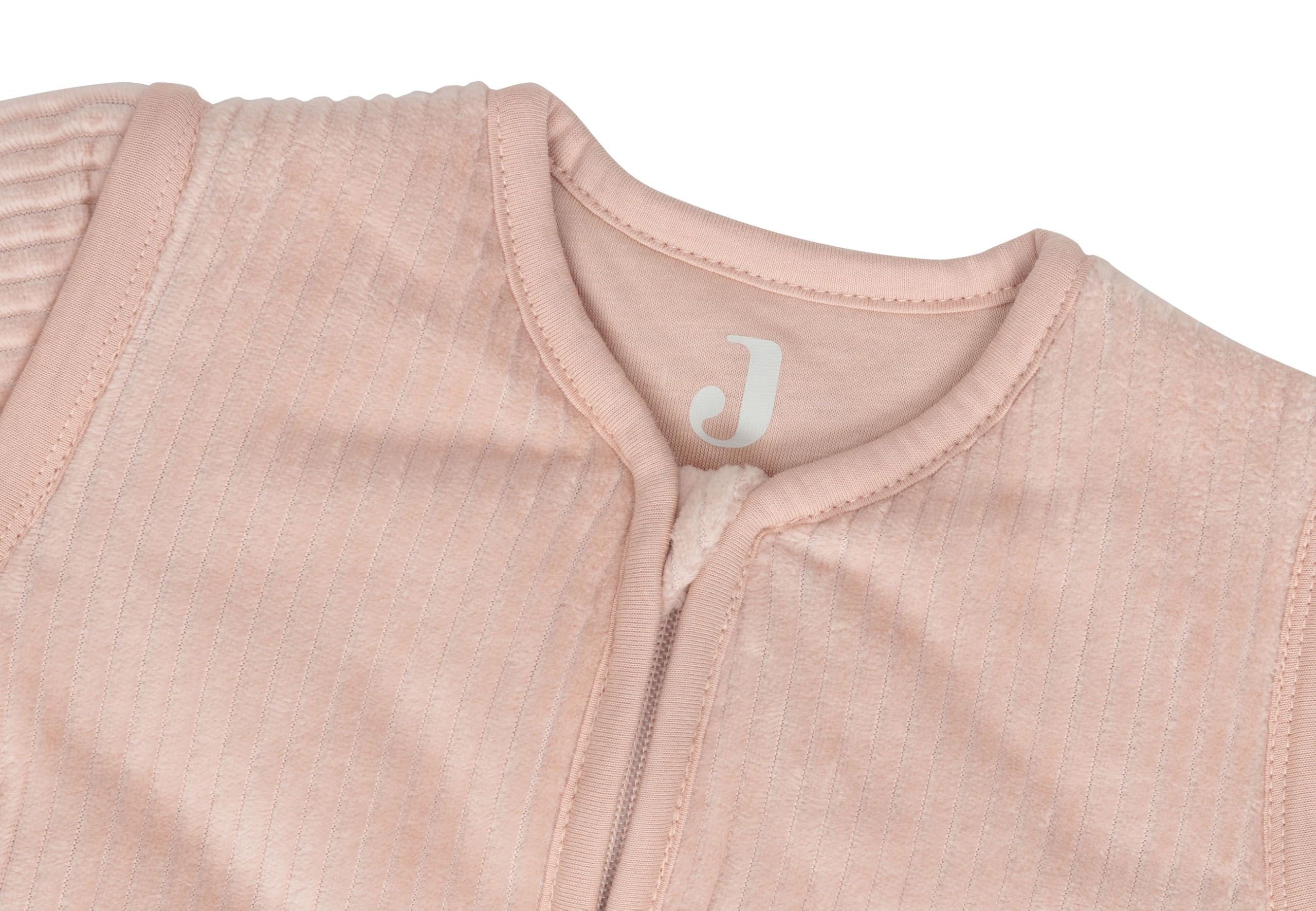 Jollein Schlafsack Baby Rund - Velvet Rib, Wild Rose - 70 cm - Baumwolle, Polyester - 2.0 bis 3.0 TOG - Abnehmbare Ärmel - Oeko-TEX Zertifiziert - Baby Schlafsack