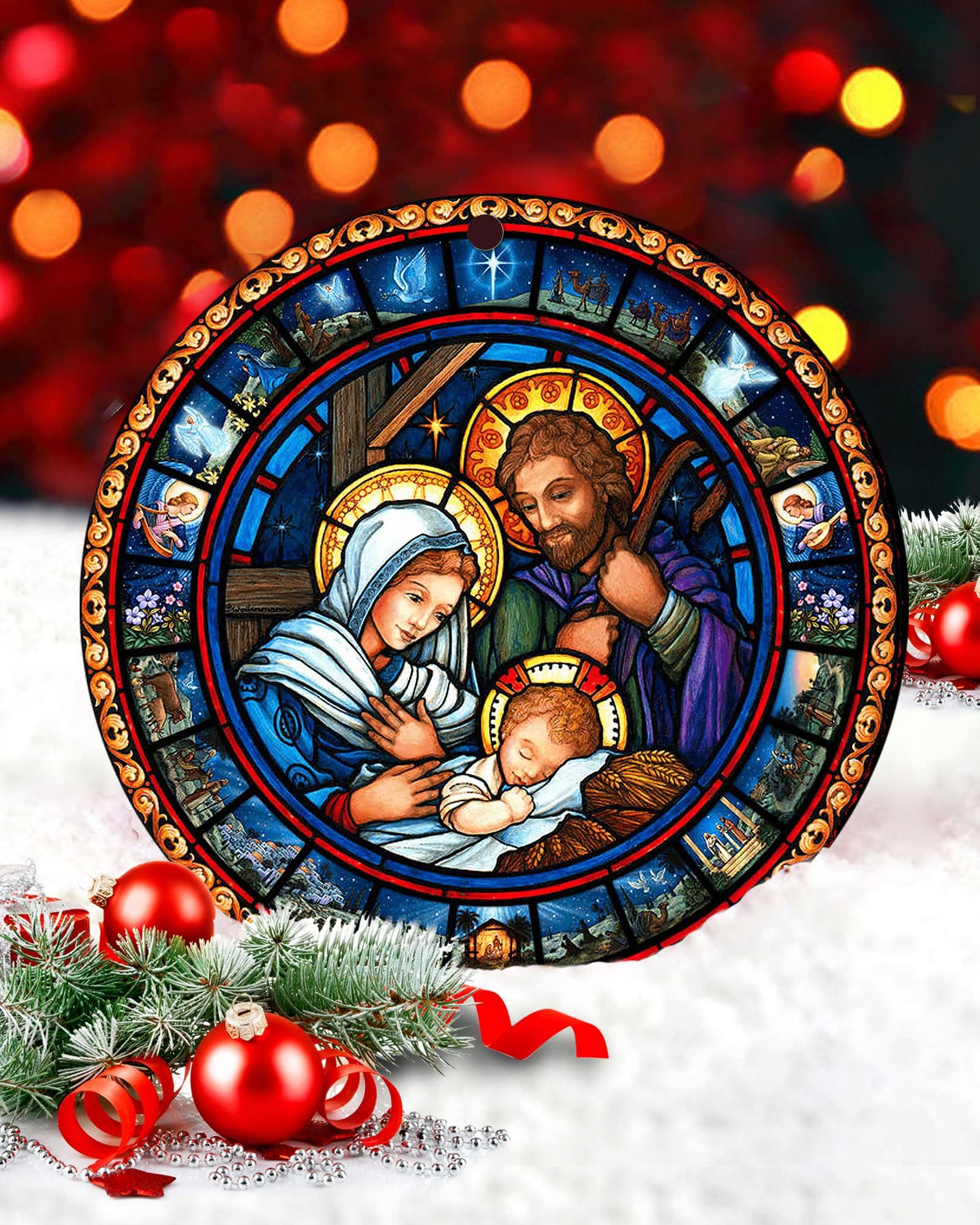 Nativity Ornaments For Christmas Tree Religious Gifts For Women