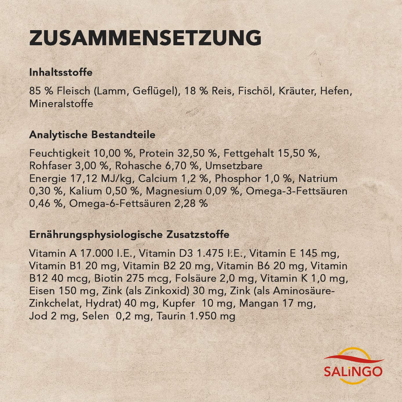 SALiNGO Premium Katzenfutter trocken Sensitive Lamm, Geflügel & Reis für Erwachsene, Sensible Katzen, ohne Zucker und Weizen (2x2kg)