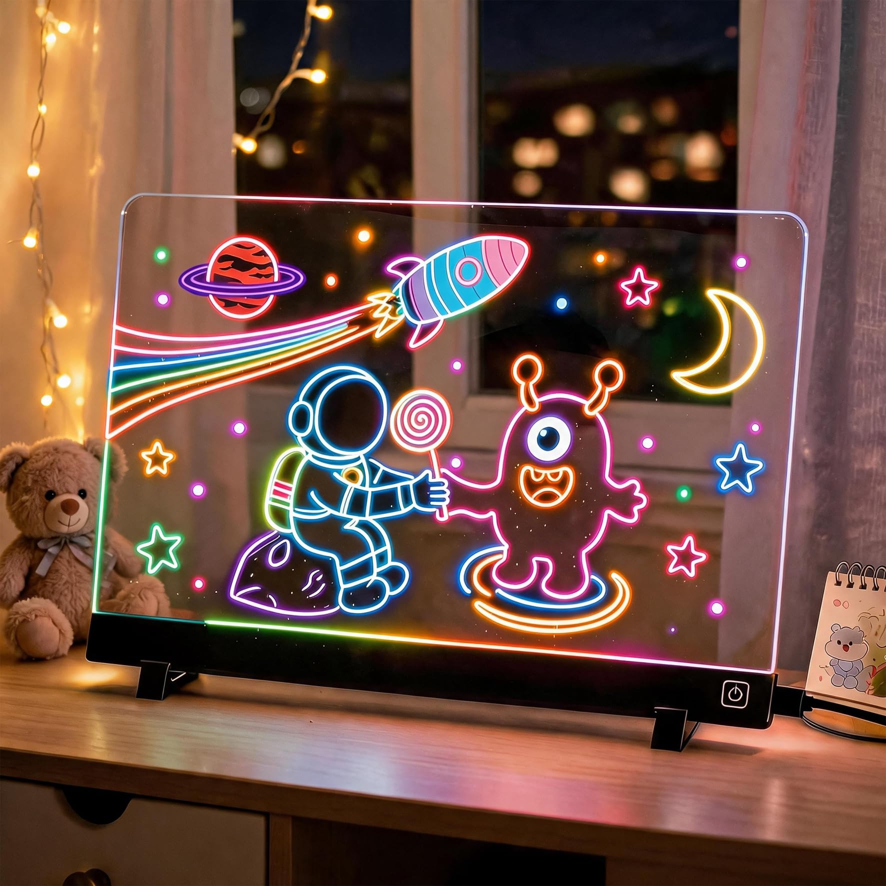 LED Drawing Board for Kids,14" Light Up Doodle Board for Kids Gift