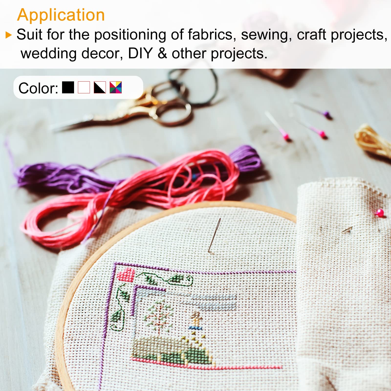 Lot De 500 épingles à Coudre Droites Avec Boîte