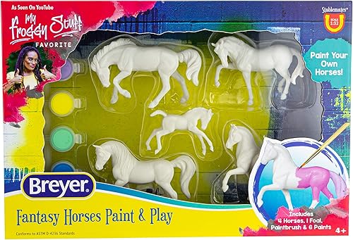Miniatura 6 de Breyer Horses Stablemates Suncatcher Horses Craft Set  Juego de 5 piezas  Escala 132  Modelo 4237, amarillo