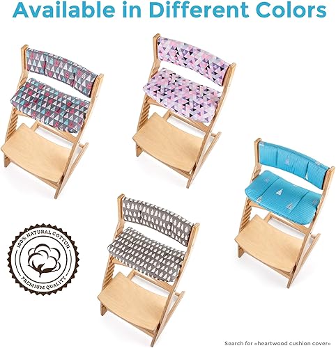 Miniatura 5 de Fornel Cojín para silla ajustable Highhair con respaldo y funda de asiento (gris)