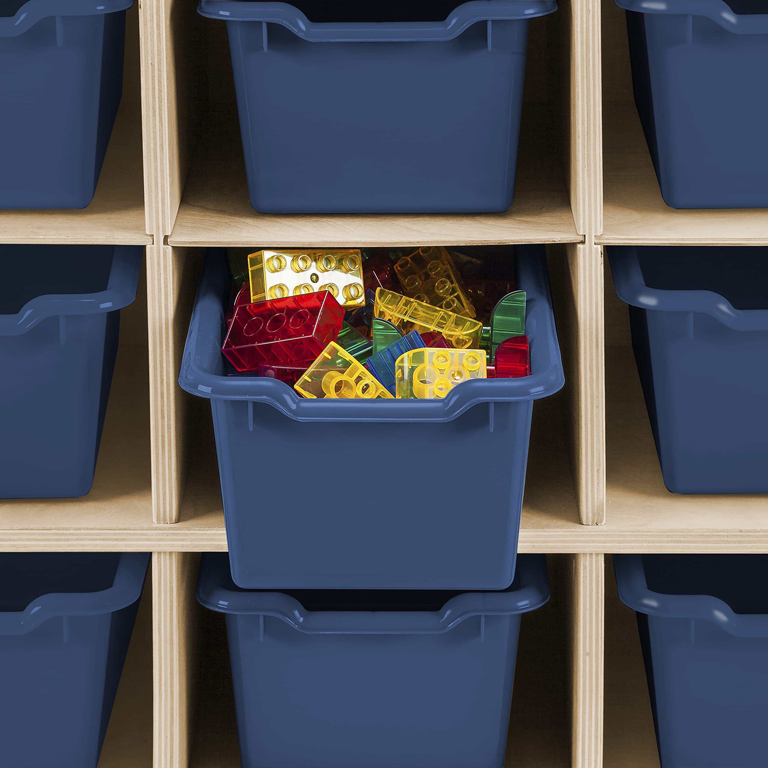 ECR4Kids ScoopFront Storage Bins, EasytoGrip Design for Classroom