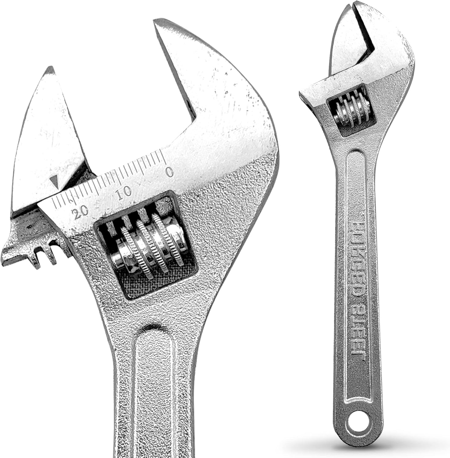 8 Inch Steel Adjustable Wrench 024mm Wide Jaw Adjustable Spanner