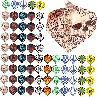 OHPHCALL 77 Pçs Cauda Substituível Asas De Dardo Caudas De Dardo Para Aeronaves De Jogo De Dardo Padrão Generoso Vôos De Dardo Para Dardos De Ponta Macia Cauda De Dardo Delgadas Asas De