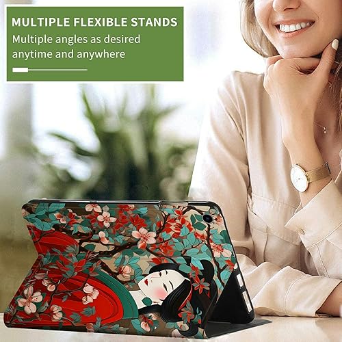 Vista 334 de Funda para Kindle de 6 pulgadas (11.ª generación, versión 2024/2022) delgada de piel sintética, ajustable, multiángulo, Smart Shell con función