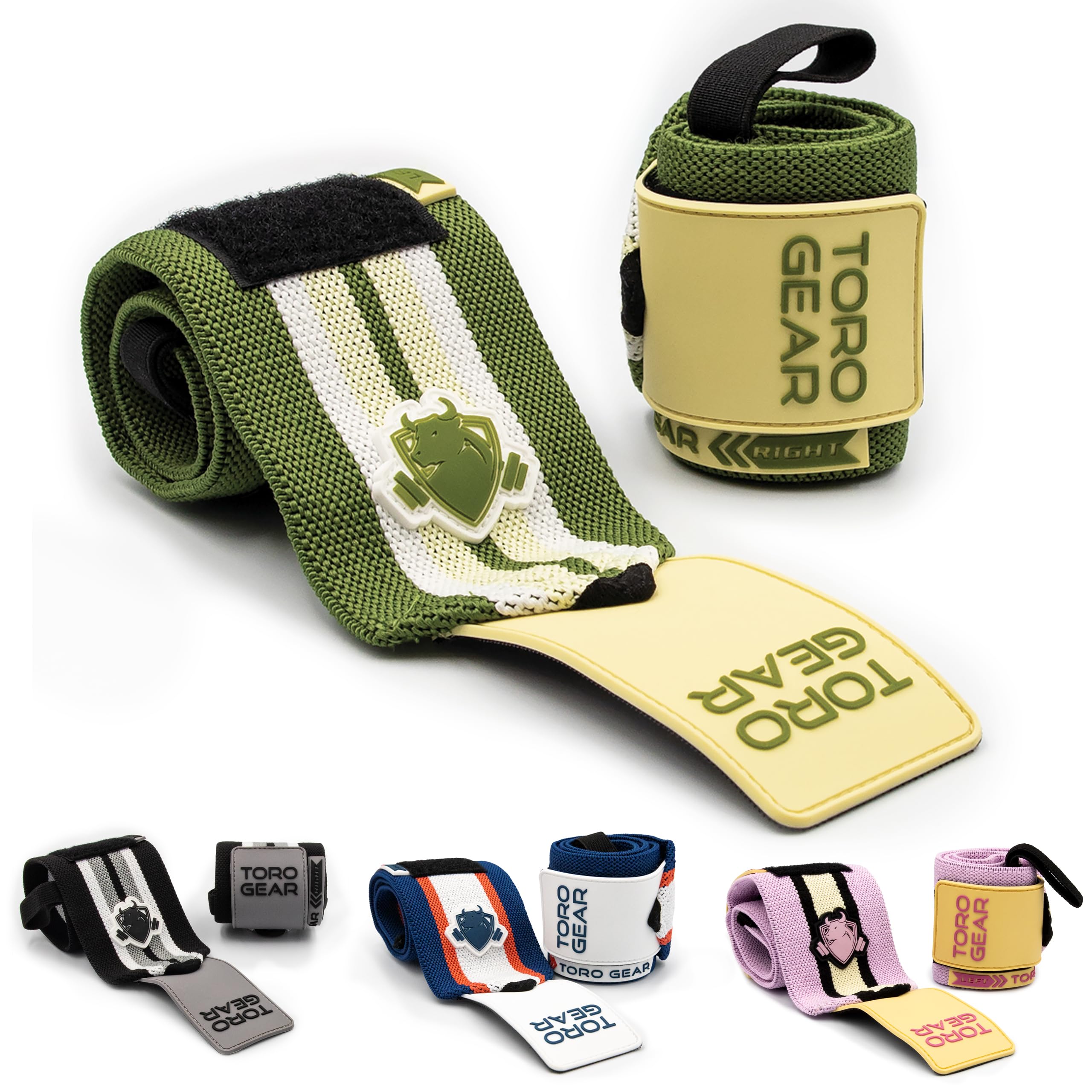 Muñequeras CrossFit y Halterofilia – Titan Ultra Lift – Soporte Profesional para Levantamientos Pesados – Velcro Ultrafuerte – Talla M 30 cm o L 45 cm