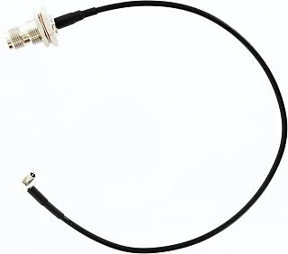 MPD Digital TS9(RA)-TNCf-12in TS-9 Right Angle to TNC Female Bulkhead 3G 4G GMS Satellite Adapter Pigtail | TS9 Cnt100/LMR100 Dual Shielded Coaxial Cable LTE Antenna Adapter