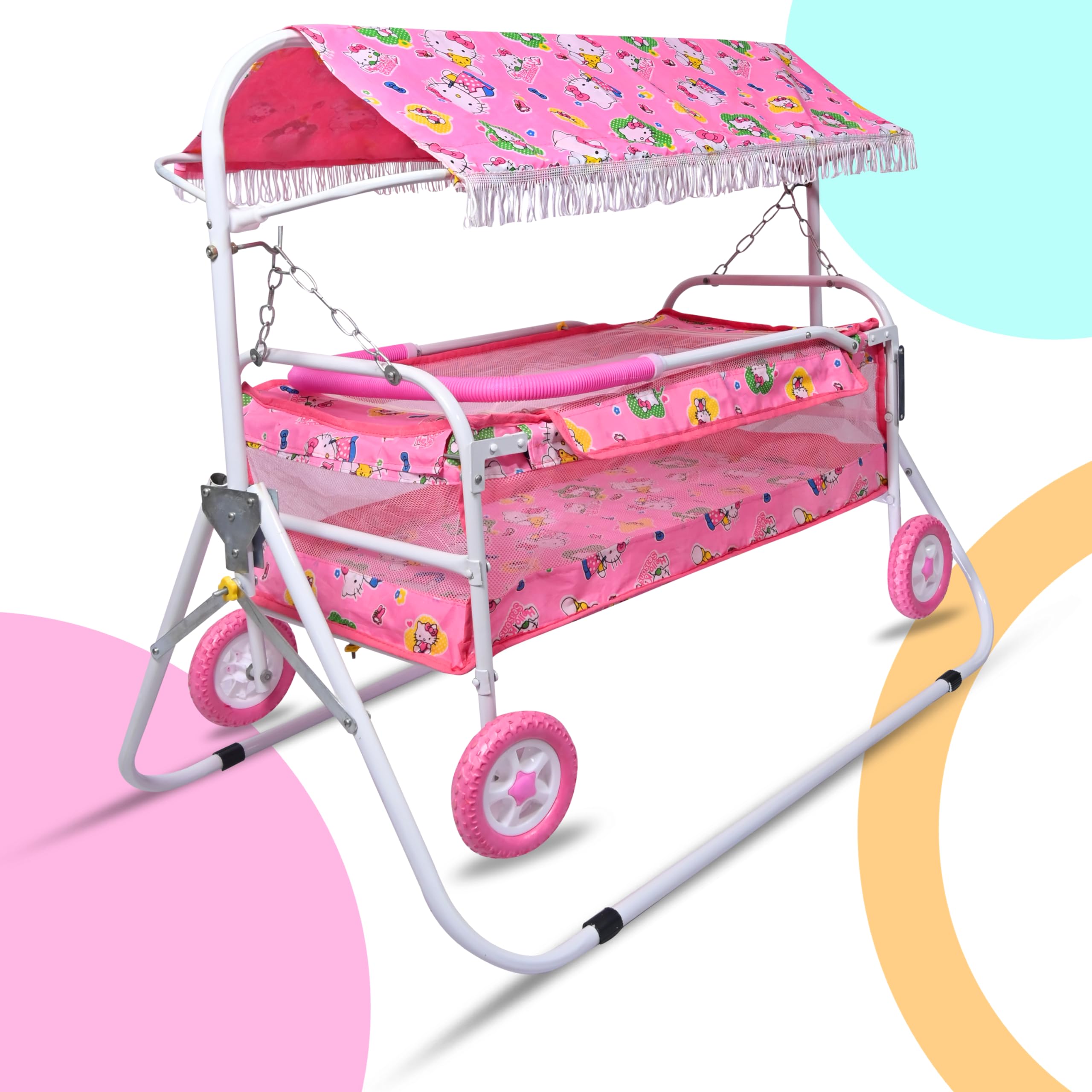 Buy AVANI METROBUZZ Foldable Baby Jhula Palna Cradle with Mosquito