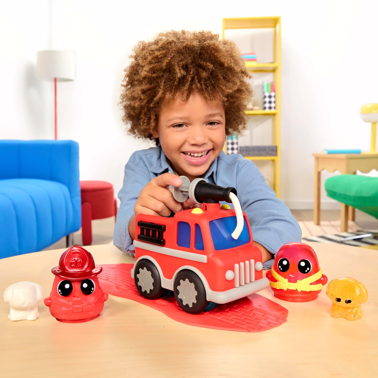 DohKins Fire Truck & Firefighter - Dough Never Dries