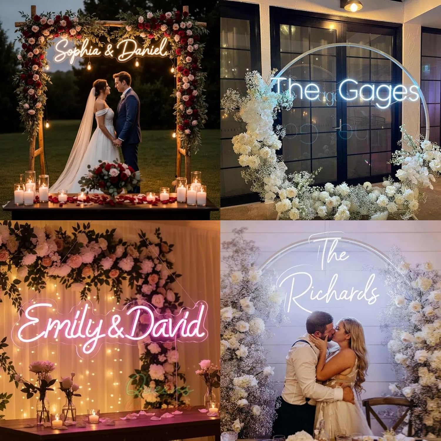 Custom Neon Signs, Personalized LED Neon Lights Name Sign Customizable for Wall Decor Kids Room Wedding Birthday Party Bedroom Bar Shop Business Logo Christmas Gift - Image 2