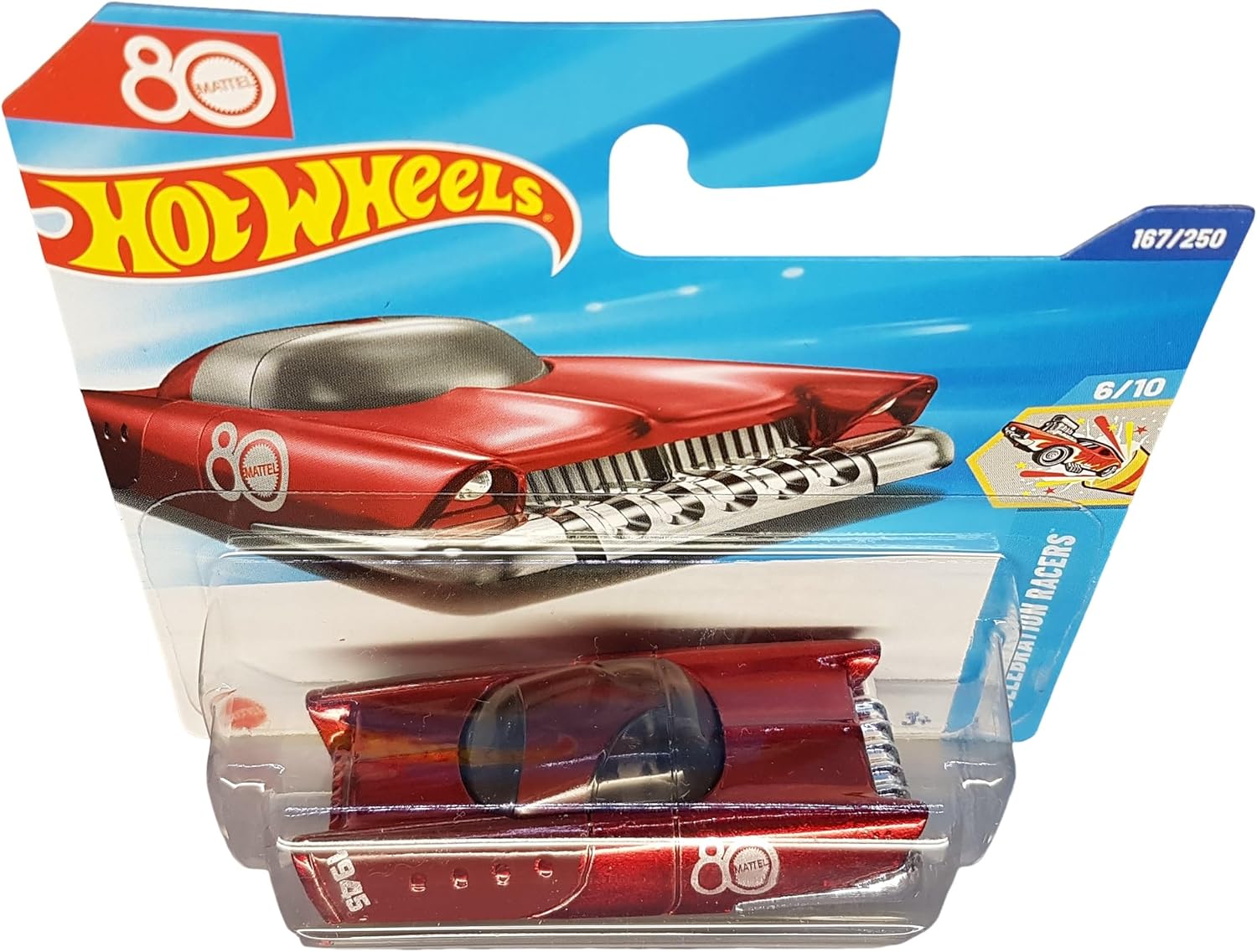 Hot Wheels - Mattel Dream Mobile - HW Celebration Racers 6/10 - HYX42 - Short Card - 80th Anniversary - Mattel 2025-1:64